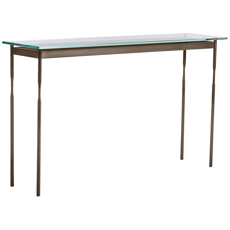 Image 1 Hubbardton Forge Senza 54" Wide Bronze Console Table