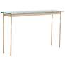 Hubbardton Forge Senza 54" Wide Soft Gold Console Table