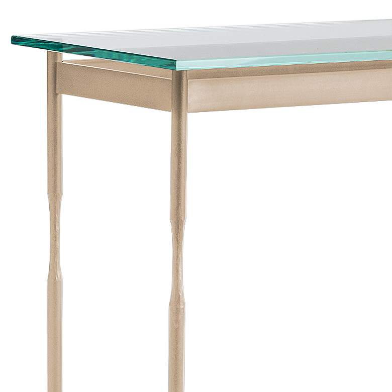 Image 2 Hubbardton Forge Senza 54" Wide Soft Gold Console Table more views