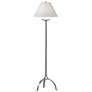 Hubbardton Forge Simple Lines 58" Anna Shade Sterling Floor Lamp
