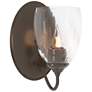 Hubbardton Forge Simple Lines 8 3/4" High Bronze Water Glass Sconce