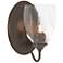 Hubbardton Forge Simple Lines 8 3/4" High Bronze Water Glass Sconce
