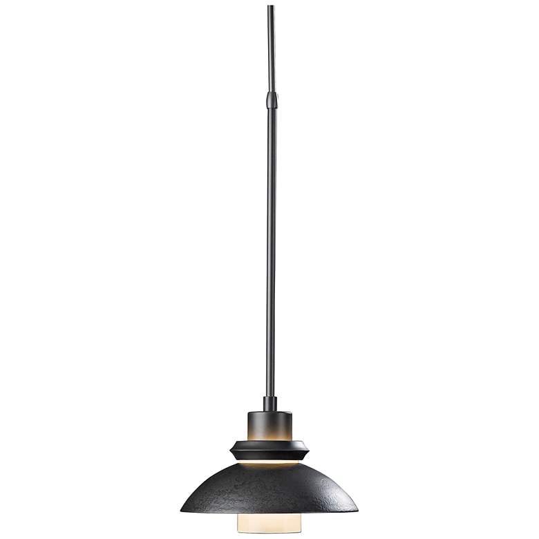 Image 2 Hubbardton Forge Staccato 10 1/2 inchW Dark Smoke Mini Pendant