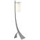 Hubbardton Forge Stasis Vintage Platinum Curved Floor Lamp