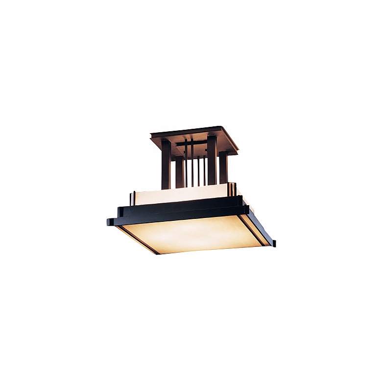 Image 3 Hubbardton Forge Steppe Black Finish 17 1/2 inch Ceiling Light