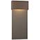 Hubbardton Forge Stratum 21 3/4" Bronze Iron Dark Sky LED Outdoor