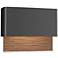 Hubbardton Forge Stratum Dark Sky LED Outdoor Sconce Black Bronze Accents