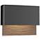 Hubbardton Forge Stratum Dark Sky LED Outdoor Sconce Black Smoke Accents
