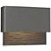 Hubbardton Forge Stratum Dark Sky LED Outdoor Sconce Iron Bronze Finish