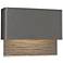 Hubbardton Forge Stratum Dark Sky LED Outdoor Sconce Iron Finish