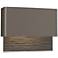 Hubbardton Forge Stratum Dark Sky LED Outdoor Sconce Smoke and Black Finish