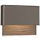 Hubbardton Forge Stratum Dark Sky LED Outdoor Sconce Smoke Finish