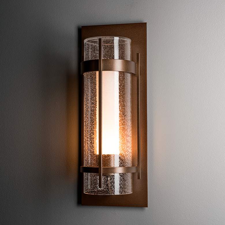 Image 3 Hubbardton Forge Torch 20 3/4"H Bronze Outdoor Wall Light more views