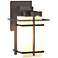 Hubbardton Forge Tourou 11 1/2" Smoke Opal Glass Outdoor Wall Light