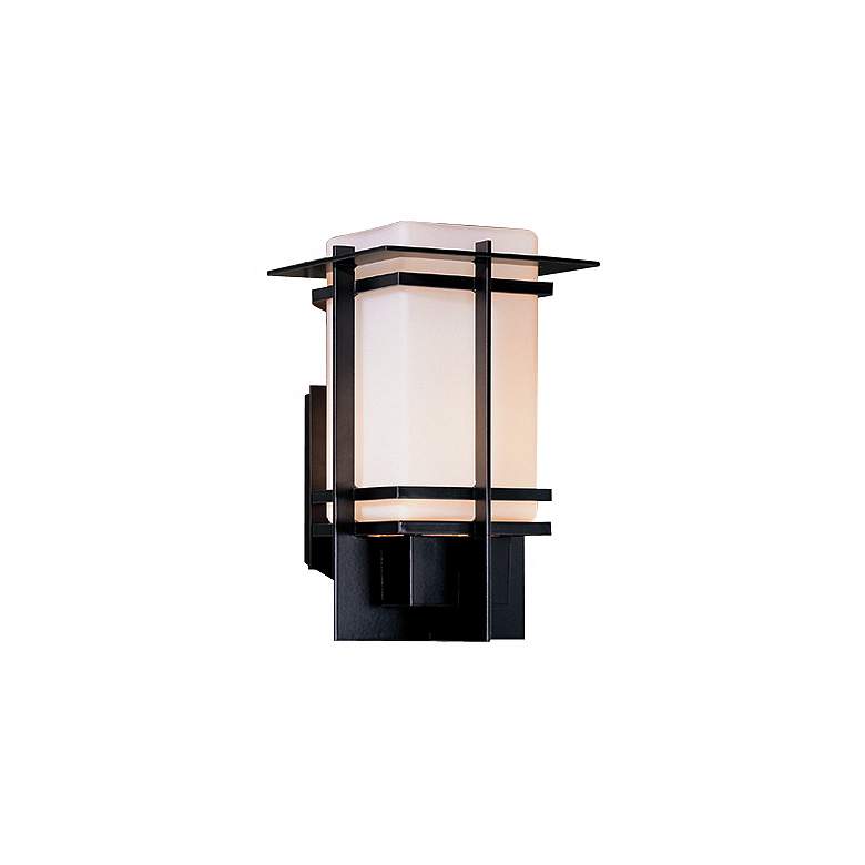 Image 1 Hubbardton Forge Tourou Smoke 14" High Outdoor Wall Light