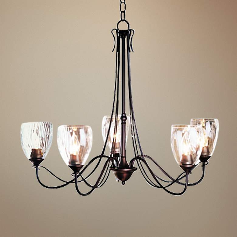 Image 1 Hubbardton Forge Trellis 28 1/4"W 5-Light Chandelier