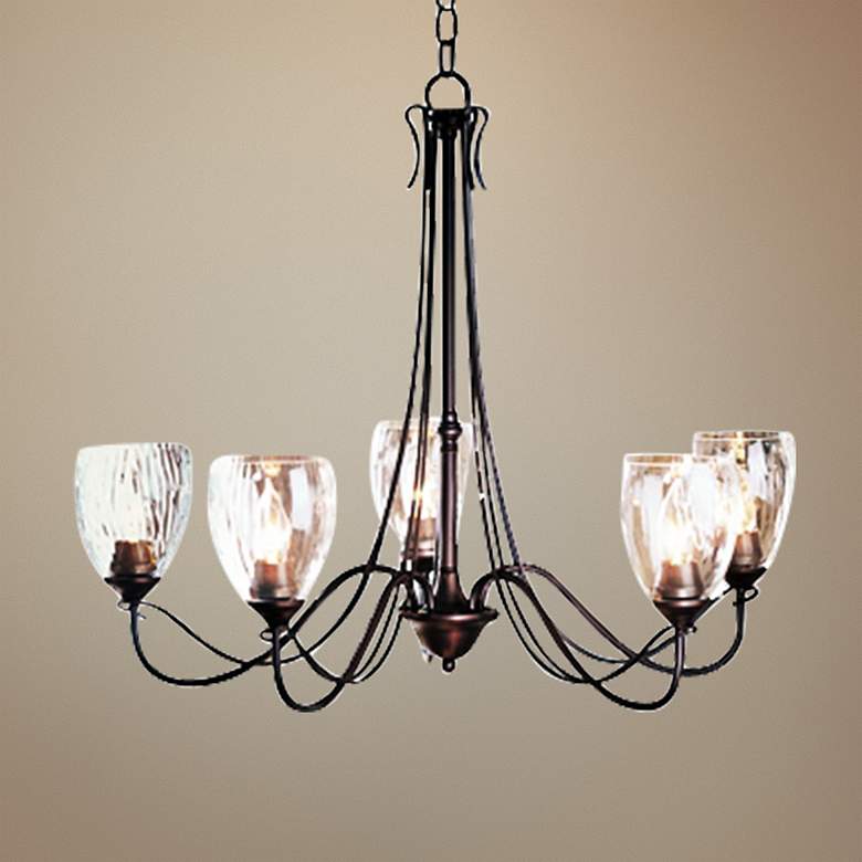 Image 1 Hubbardton Forge Trellis 28 1/4 inchW 5-Light Chandelier