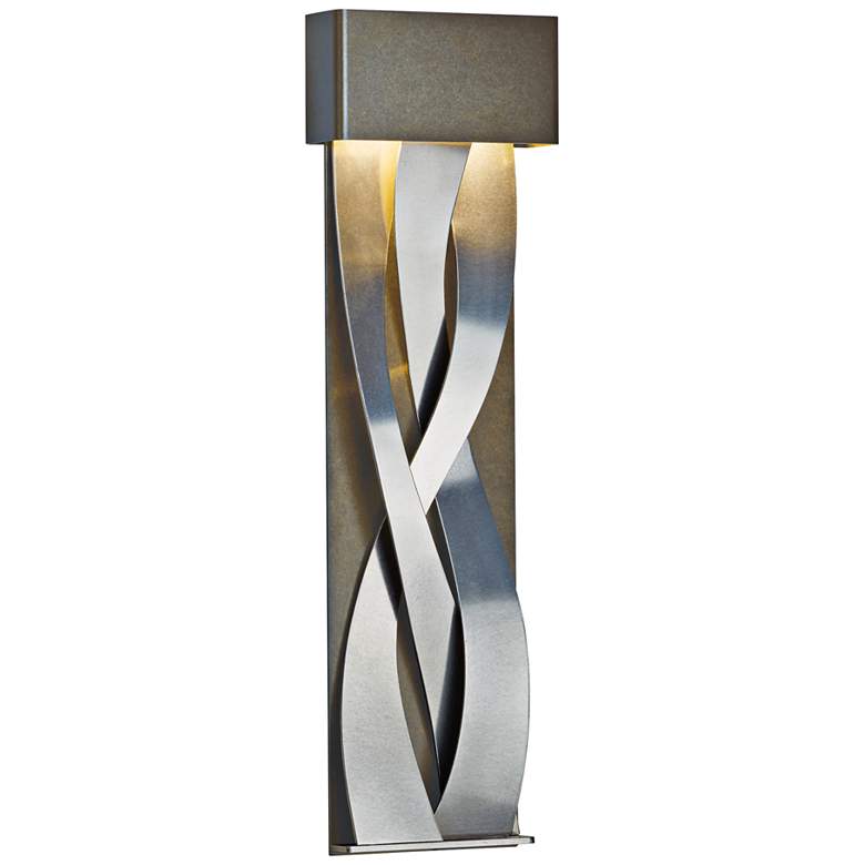 Image 1 Hubbardton Forge Tress 31 3/4"H Black Large LED Wall Sconce