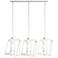 Hubbardton Forge Triptic 45"W Gloss White Pendant Light