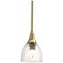 Hubbardton Forge Trumpet 6"W Modern Brass Mini Pendant
