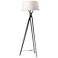 Hubbardton Forge Tryst 72 3/4" Brass and Bronze Tripod Floor Lamp