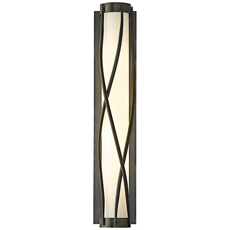 Image 1 Hubbardton Forge Twine 23" High Dark Smoke Wall Sconce