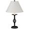 Hubbardton Forge Twist Basket Black Table Lamp