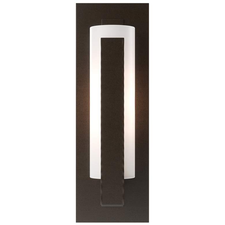 Image 1 Hubbardton Forge Vertical Bar 15" High Bronze Wall Sconce