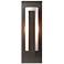 Hubbardton Forge Vertical Bar 15"H Dark Smoke Wall Sconce