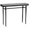 Hubbardton Forge Wick 42"W Black Console Table with Gray Top