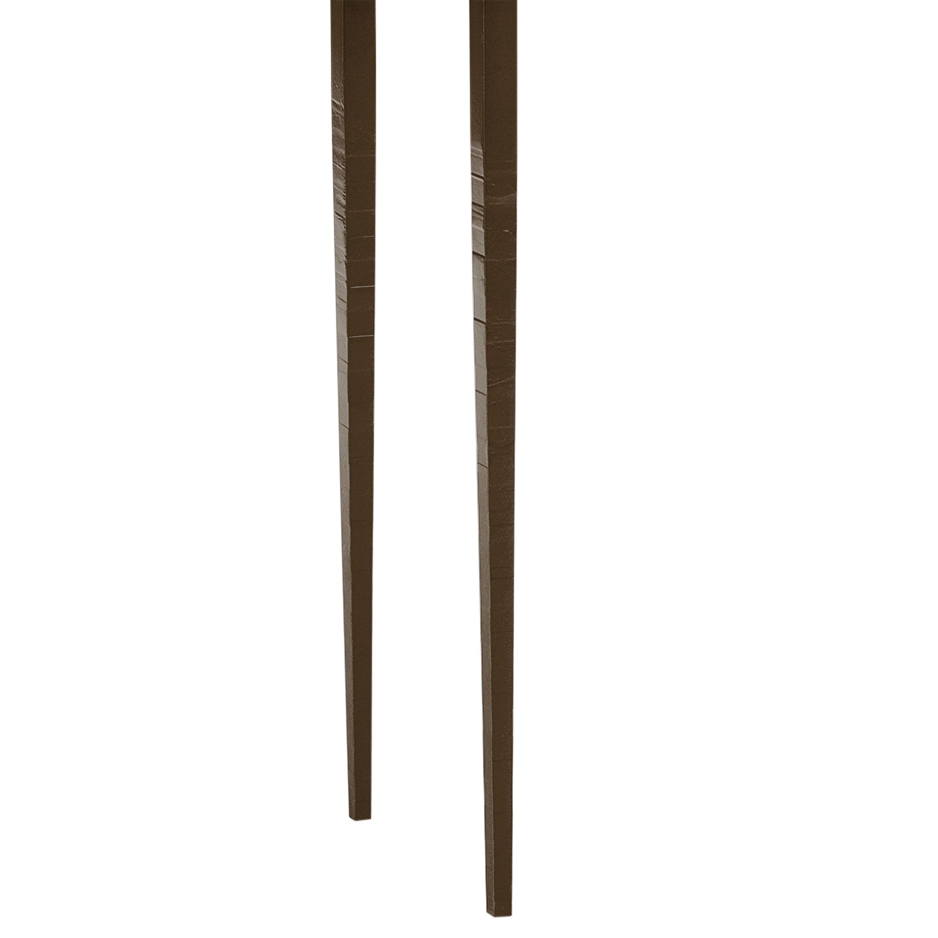 Image 3 Hubbardton Forge Wick 42"W Bronze Console Table w/ Gray Top more views