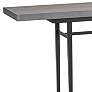 Hubbardton Forge Wick 60"W Black Console Table with Gray Top