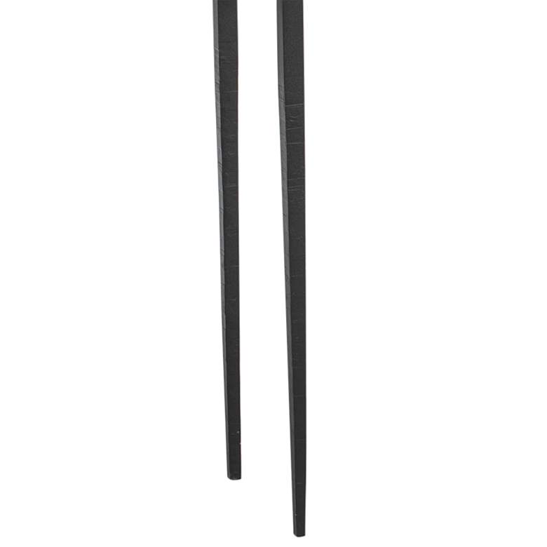 Image 4 Hubbardton Forge Wick 60"W Black Console Table with Gray Top more views