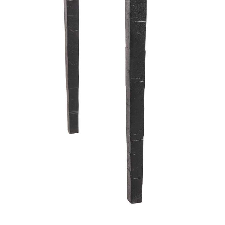 Image 7 Hubbardton Forge Wick 60"W Black Console Table with Gray Top more views