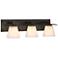 Hubbardton Forge Wren 24" 3-Light Bronze and Opal Glass Bath Light