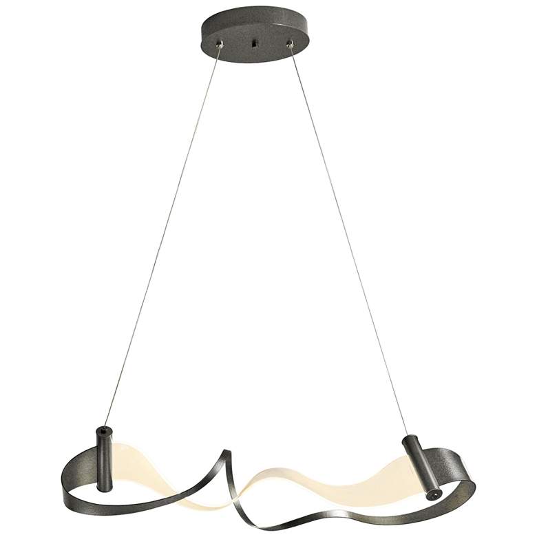 Image 1 Hubbardton Forge Zephyr 38.5 inch Wide Natural Iron Modern LED Pendant
