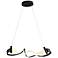 Hubbardton Forge Zephyr 38 1/2" Wide Black LED Pendant Light