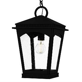 Image5 of Huck 1-Light Earth Black Outdoor Hanging Lantern more views