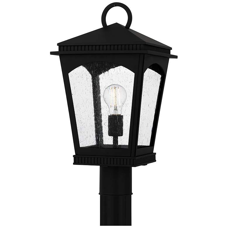 Image 1 Huck 1-Light Earth Black Outdoor Post Lantern