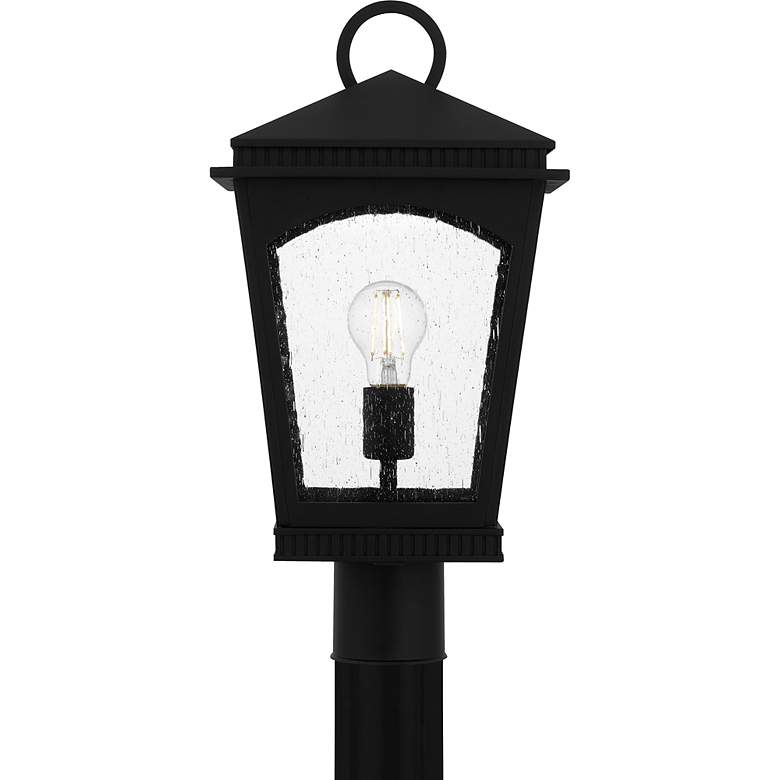 Image 3 Huck 1-Light Earth Black Outdoor Post Lantern more views