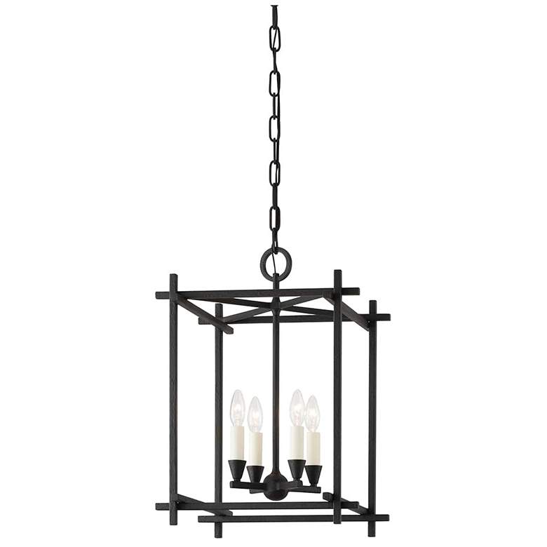 Image 1 Huck Black Iron Medium Lantern