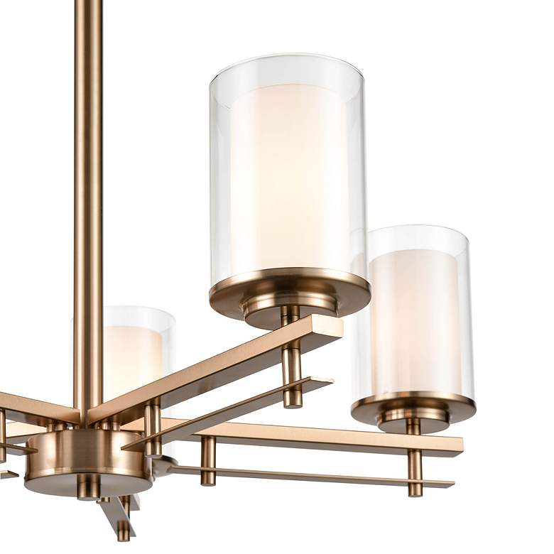 Image 7 Huderson 26" Wide Modern Gold 5-Light Chandelier more views