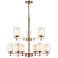 Huderson 29" Wide Modern Gold 9-Light Chandelier