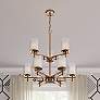 1_Huderson 29" Wide Modern Gold 9-Light Chandelier