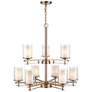 3_Huderson 29" Wide Modern Gold 9-Light Chandelier more views