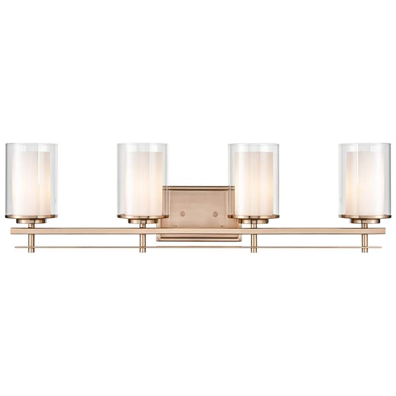 Image 4 Huderson 31" Wide Modern Gold 4-Light Vanity Bath Light more views