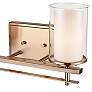 2_Huderson 8 3/4" High Modern Gold 2-Light Wall Sconce more views