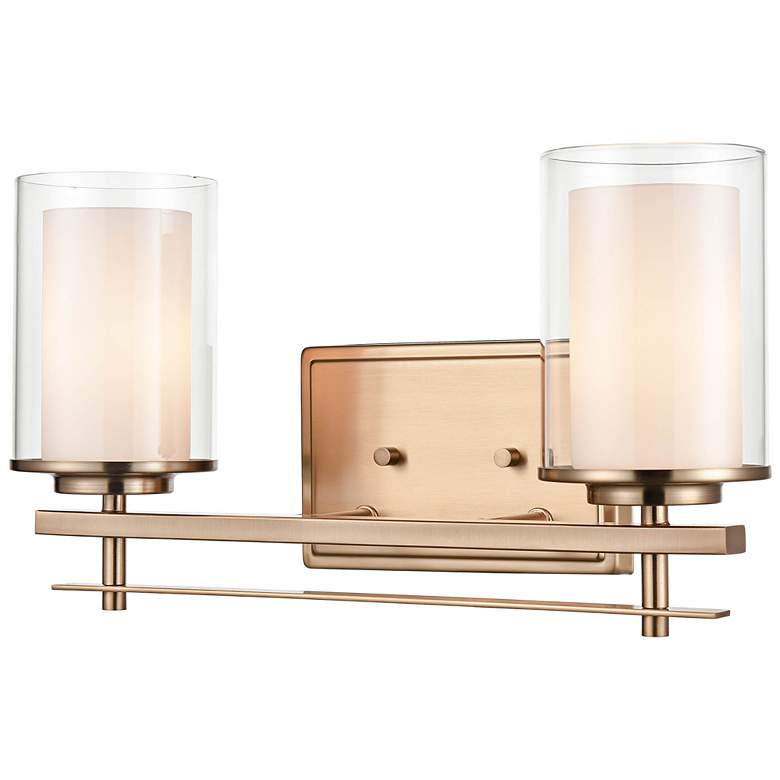 Image 3 Huderson 8 3/4" High Modern Gold 2-Light Wall Sconce more views