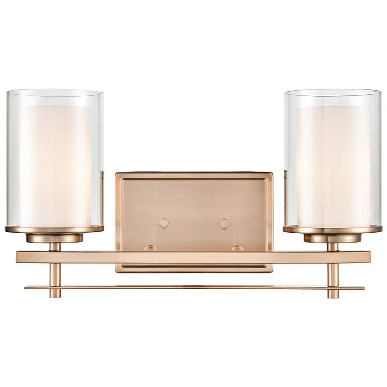 Image 5 Huderson 8 3/4" High Modern Gold 2-Light Wall Sconce more views