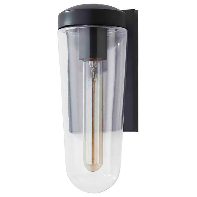 Image 3 Hudson 10 3/4" High Matte Black Indoor/Outdoor Wall Sconce more views
